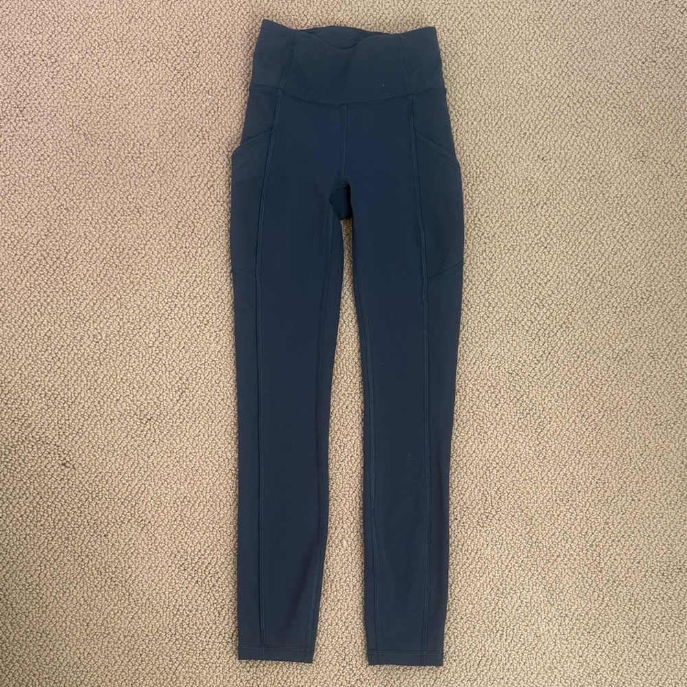NWOT Lululemon Athletica Deep Dark Green Jade Full Length Leggings size 0